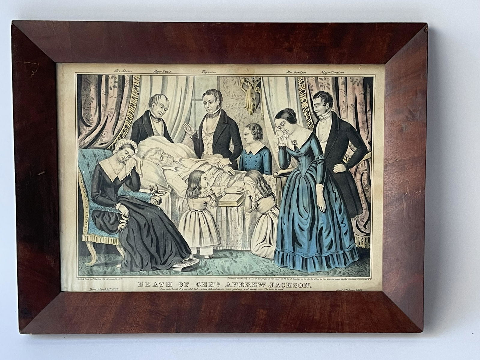 DEATH OF ANDREW JACKSON LITHOGRAPH (1 of 5)