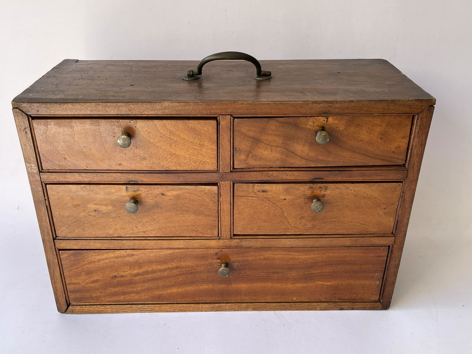 RARE 19TH C DOCTOR'S CAMPHORWOOD CHEST (1 of 8)