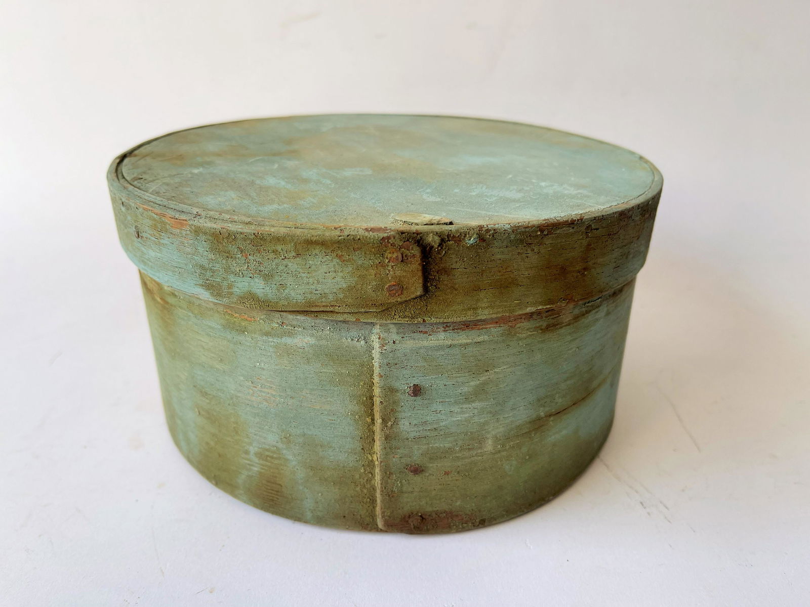 19TH C BLUE PAINTED PANTRY BOX (1 of 4)