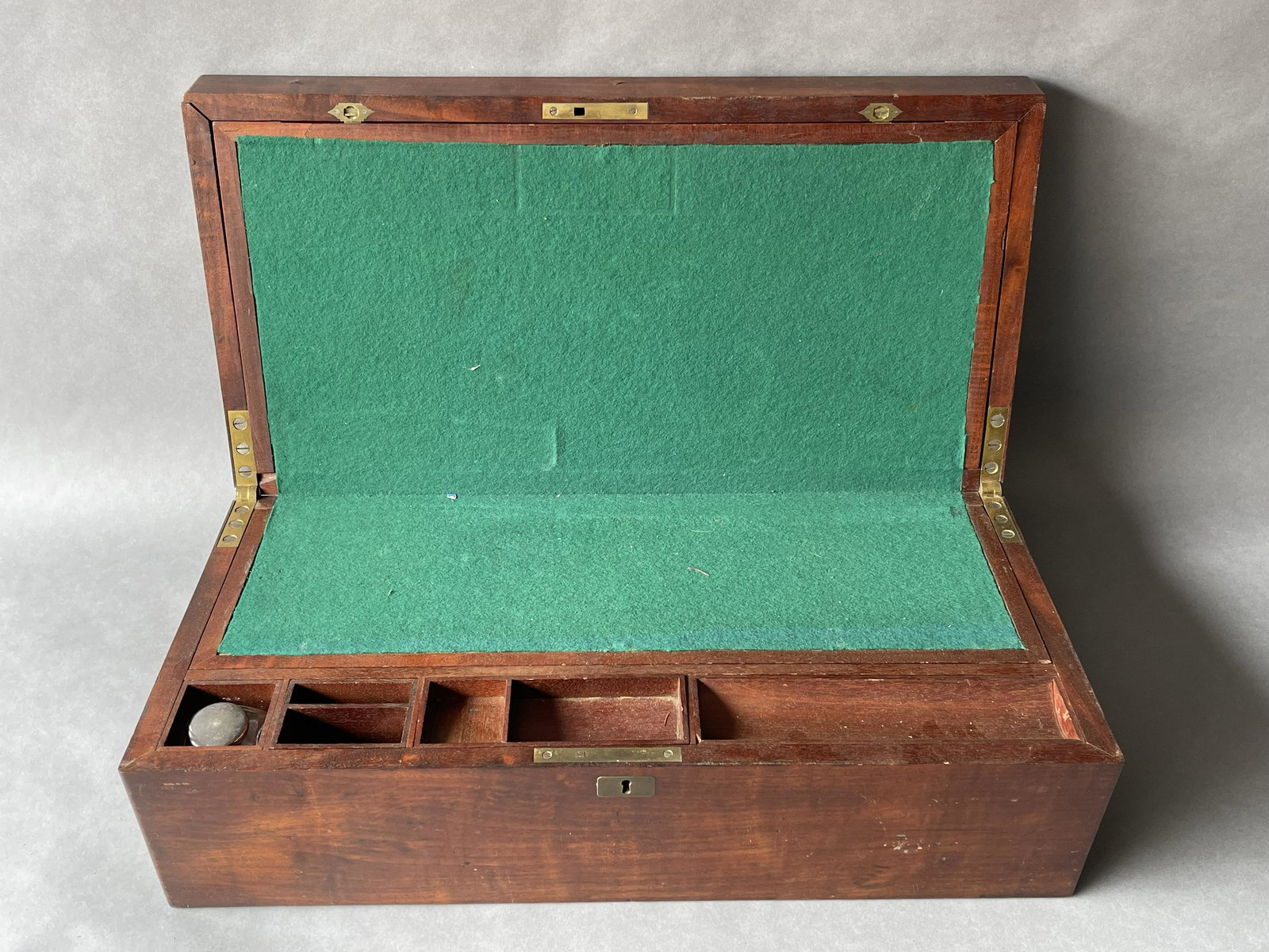 FINE 19TH C MAHOGANY DESK BOX (1 of 8)