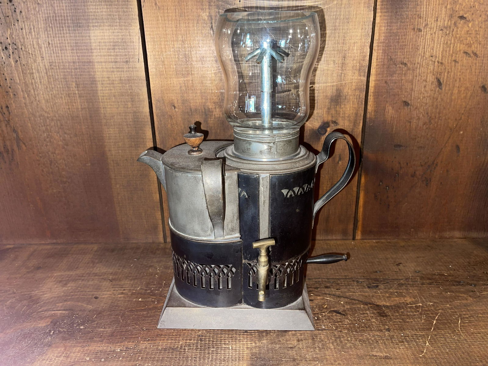 19c Tin Coffee Maker: 19c Tin Coffee Maker 13" X 8"