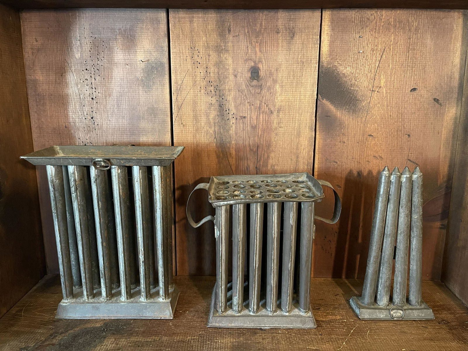 3 19c Tin Candle Molds (1 of 3)