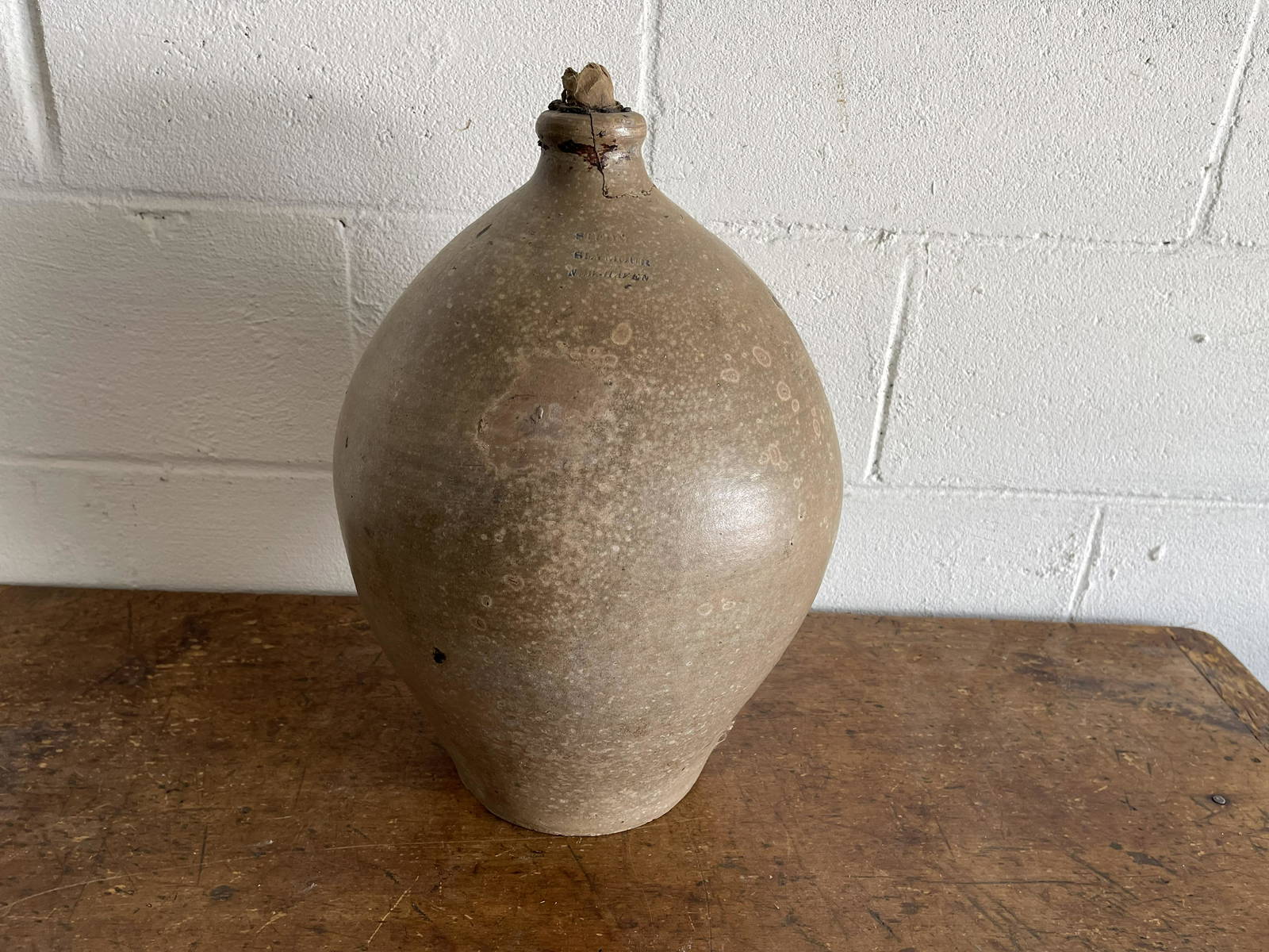 19c Stoneware Jug Stedman And Seymour Auction