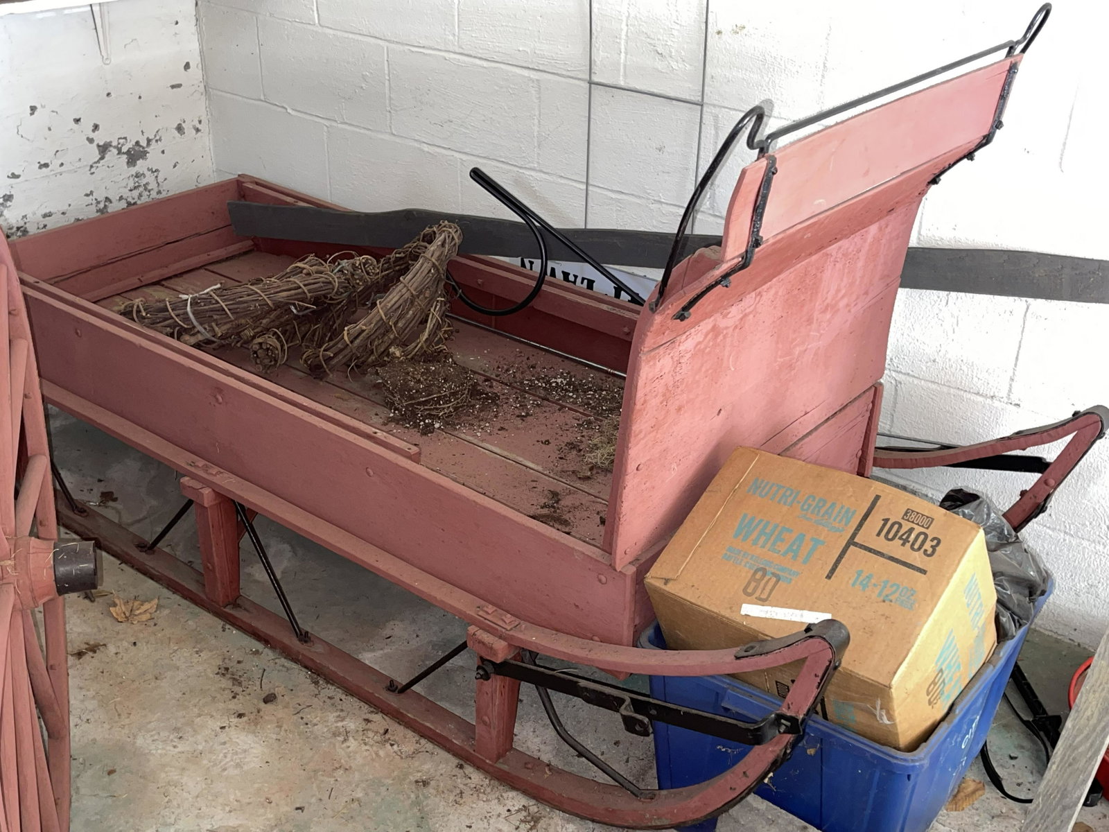 Antique Sleigh: Antique Sleigh 80" x 29" 43"