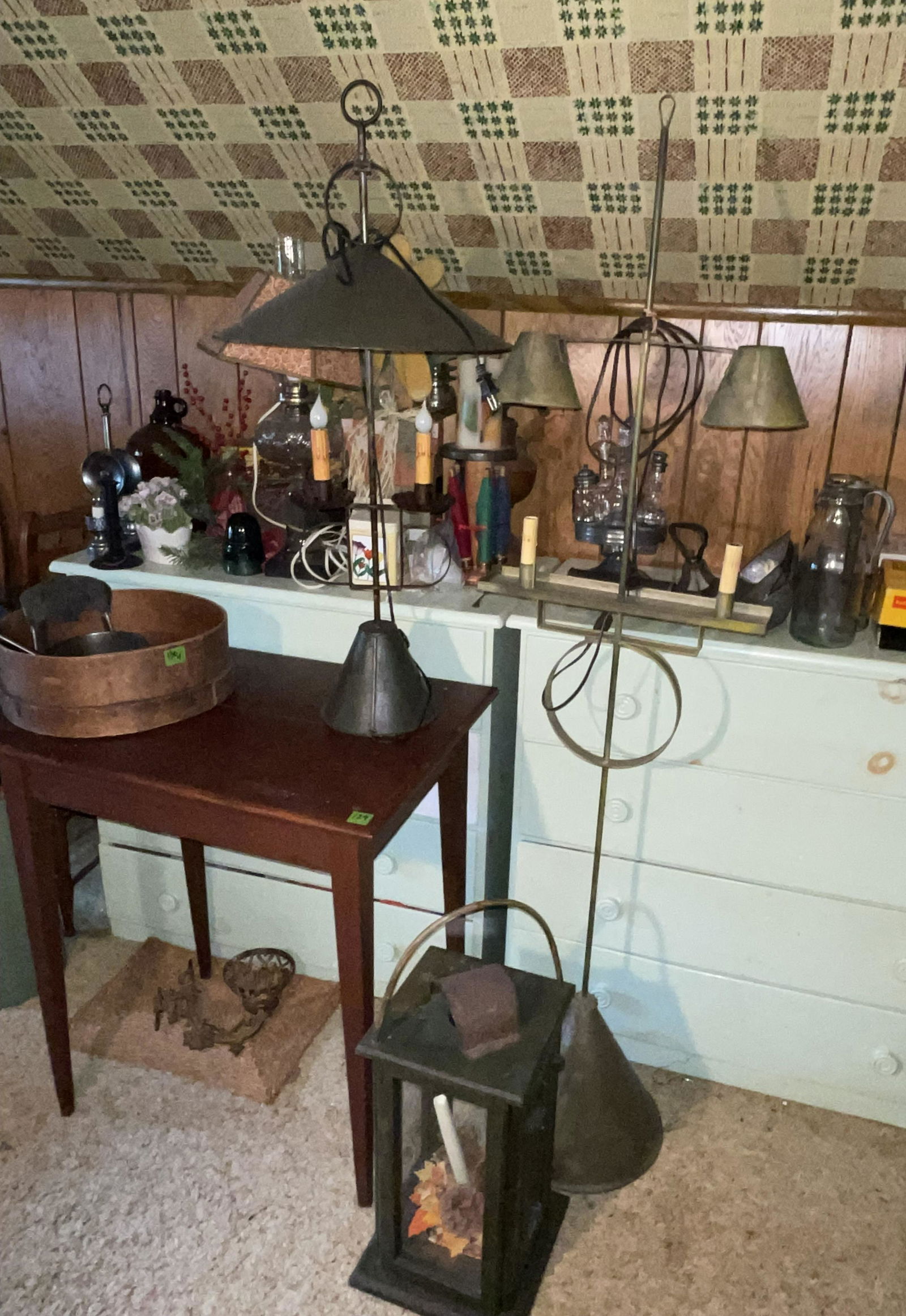Three reproduction tin lighting items (1 of 3)
