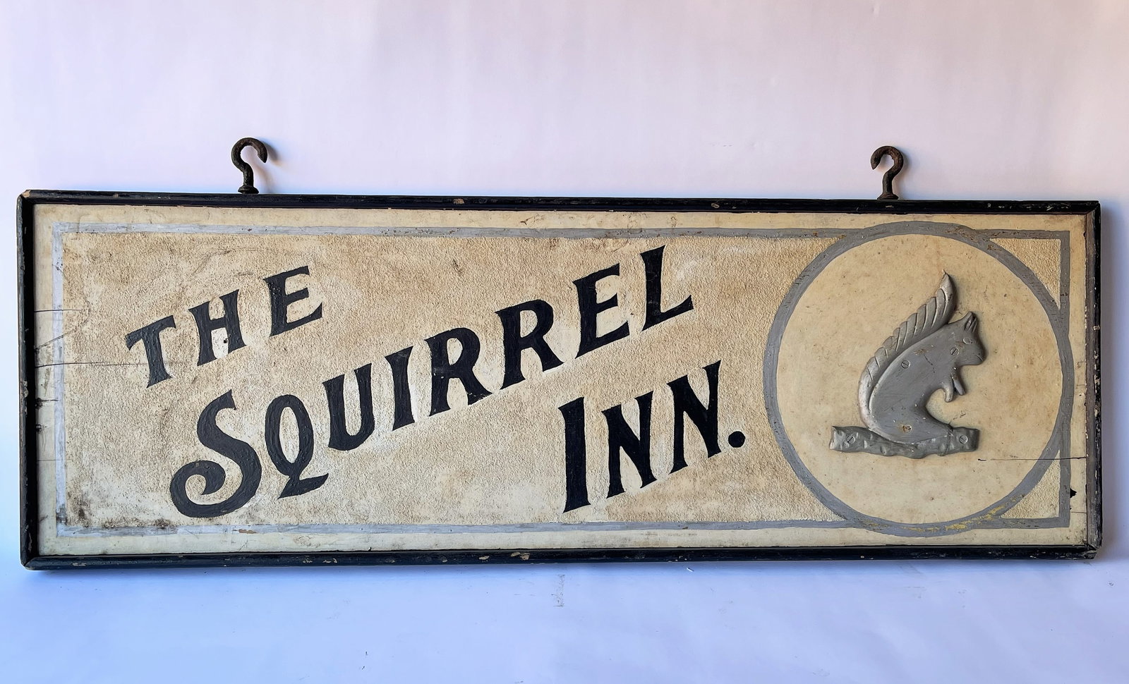 OLD TWO SIDED SIGN "THE SQUIRREL INN " (1 of 3)