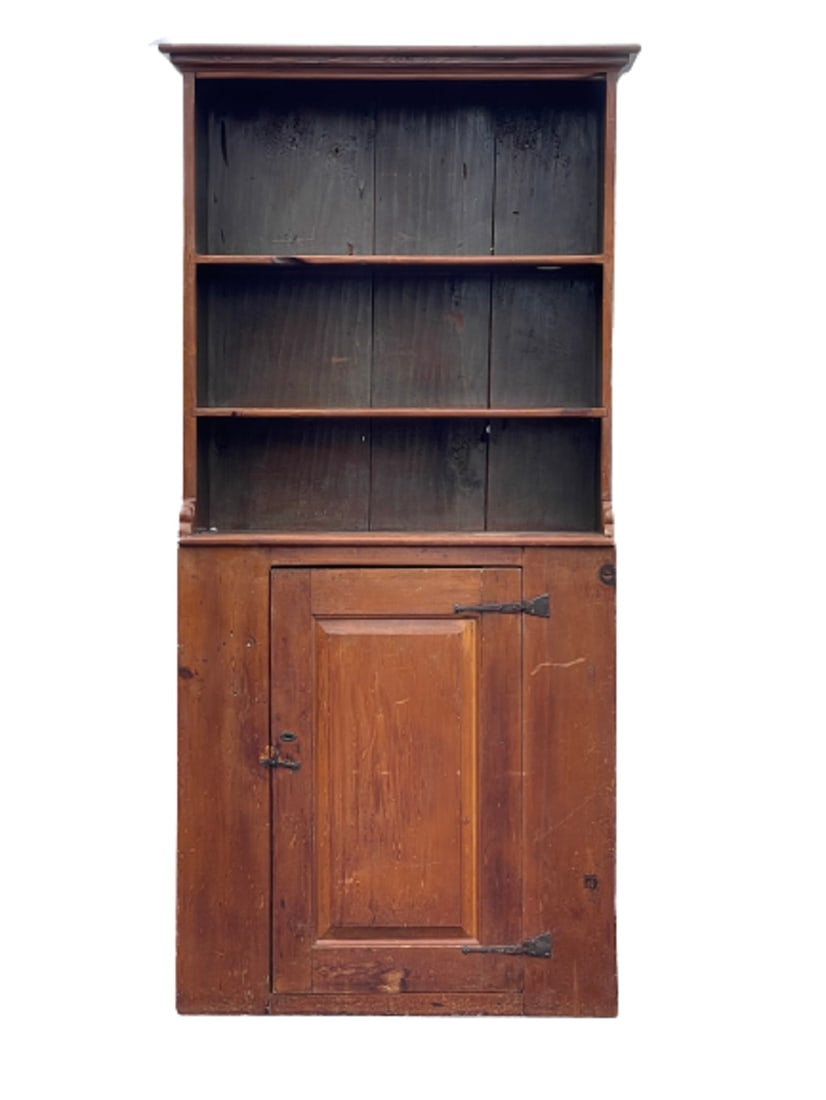 18TH-19TH C STEPBACK CUPBOARD IN OLD SURFACE (1 of 6)