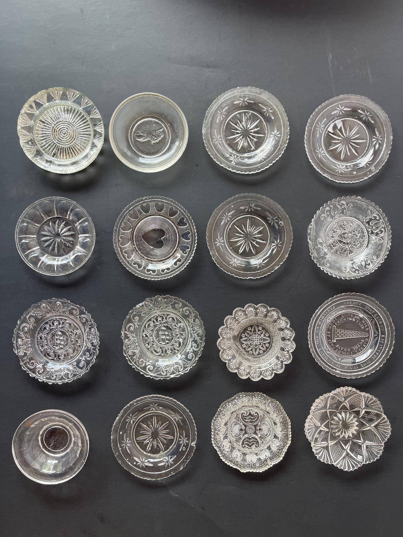 COLLECTION OF SANDWICH CUP PLATES INCLUDING BUNKER HILL (1 of 3)