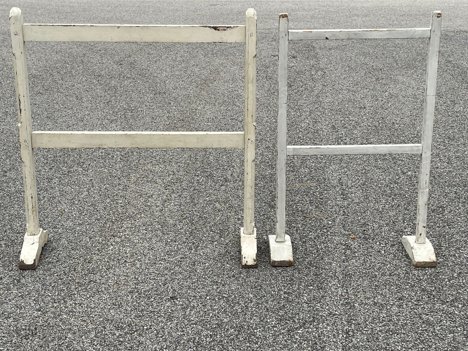 2 WHITE 19TH C DRYING RACKS (1 of 2)