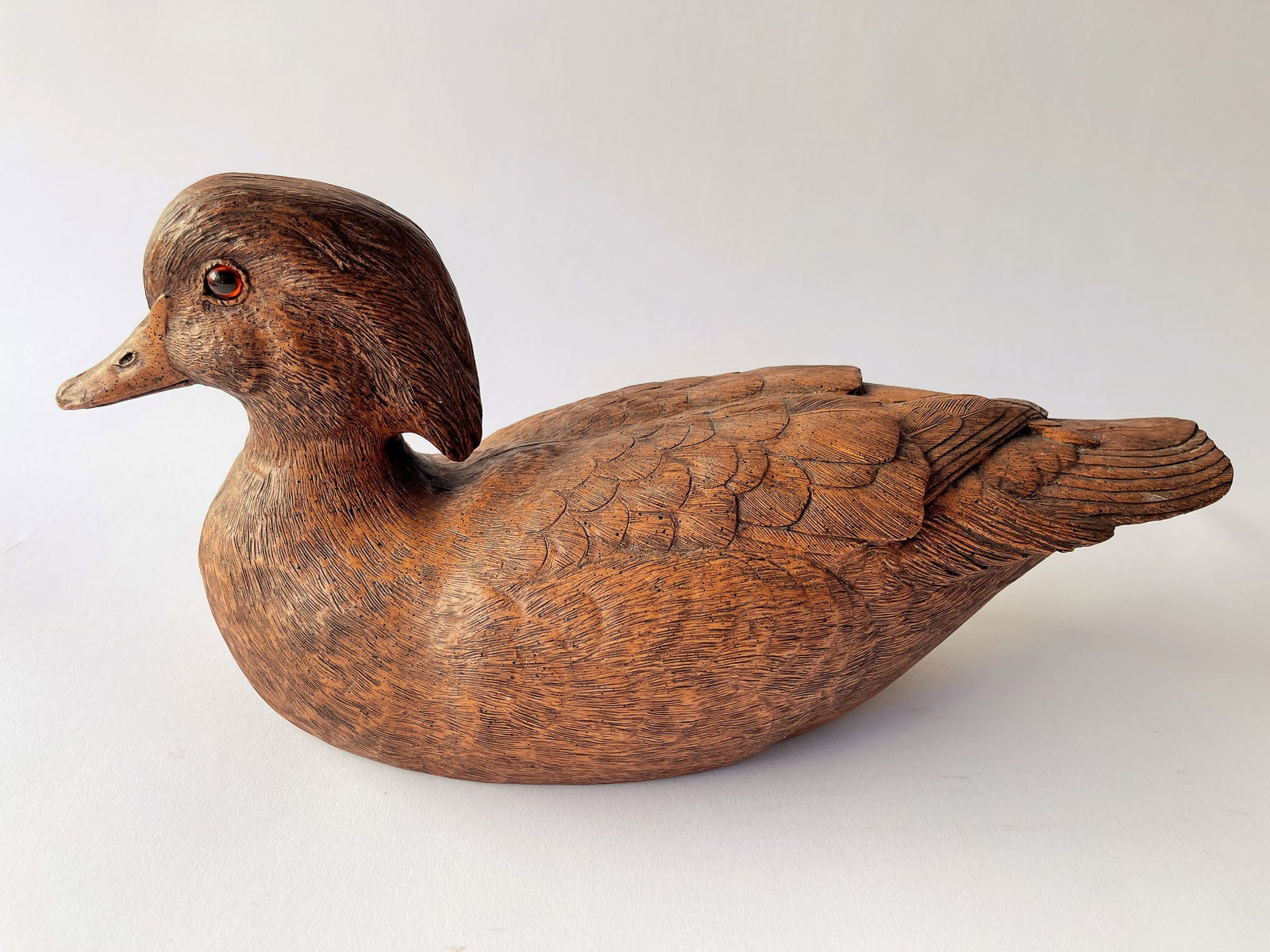 CARVED AND PAINTED DUCK DECOY SIGNED (1 of 6)