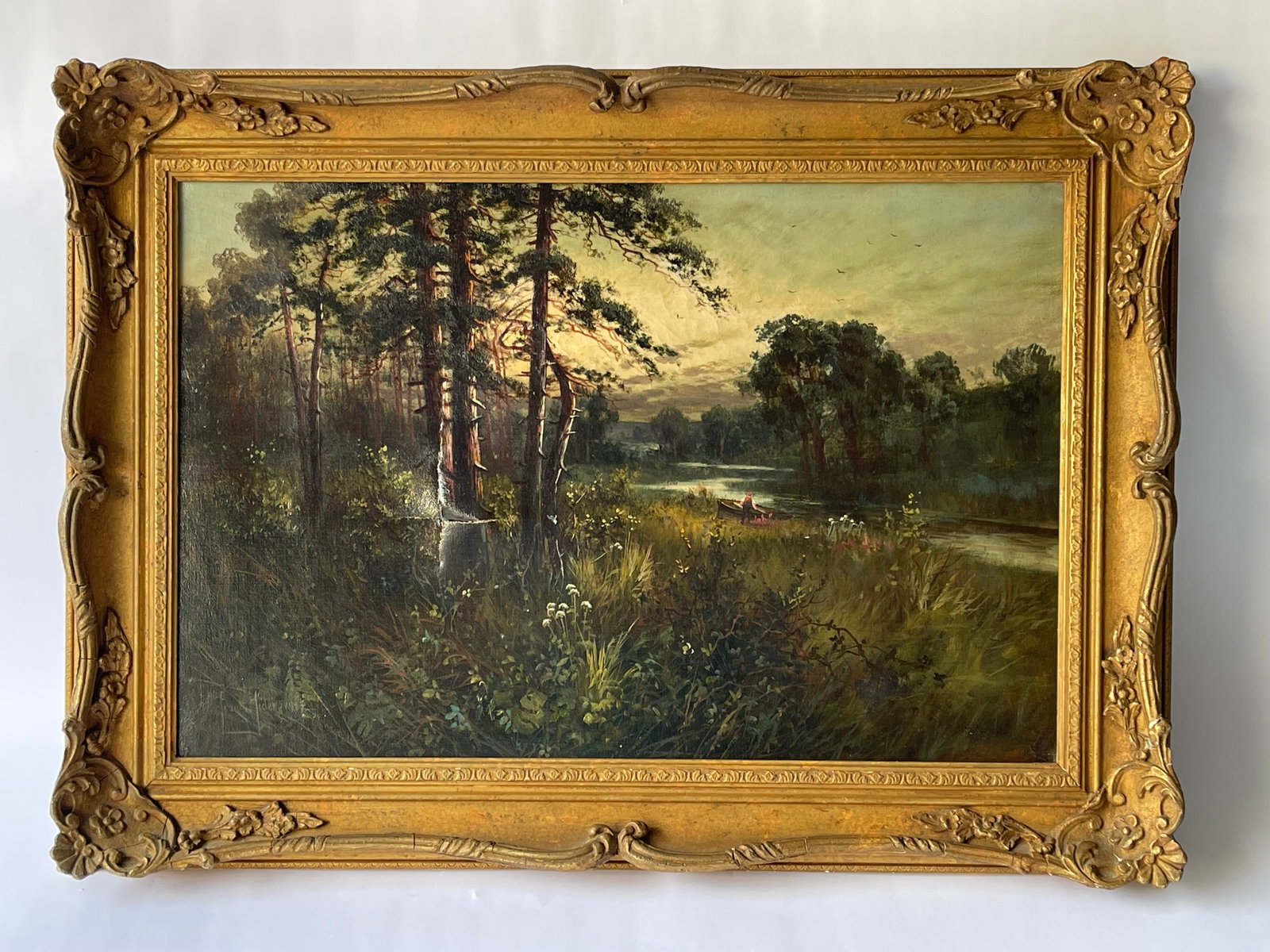 19TH C EUROPEAN OIL PAINTING: 19TH C EUROPEAN OIL PAINTING, AS FOUND 26.5 x 21.5This appears to be Frank Hider Born: c.1861 - Lambeth, South London, EnglandDied: 1933 - Forest Gate, West Ham