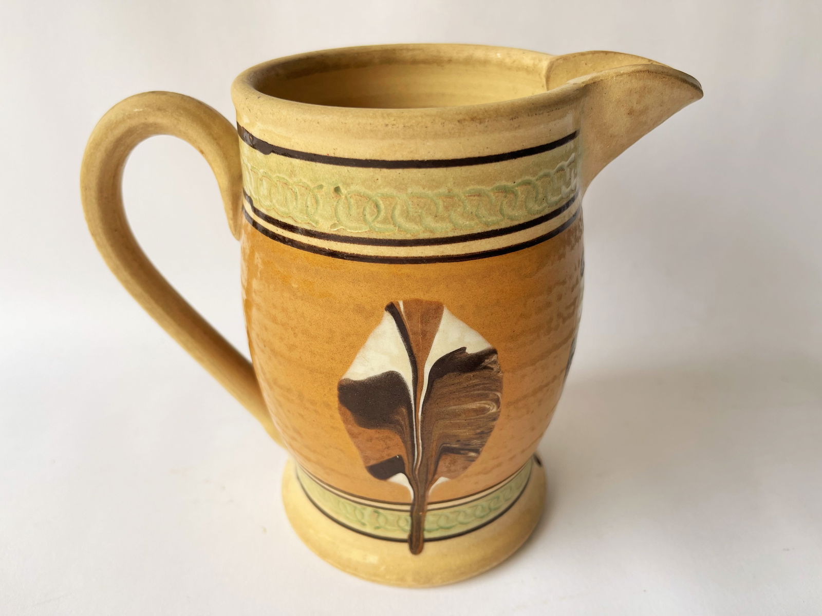 RARE 19TH C MOCHAWARE PITCHER (1 of 7)