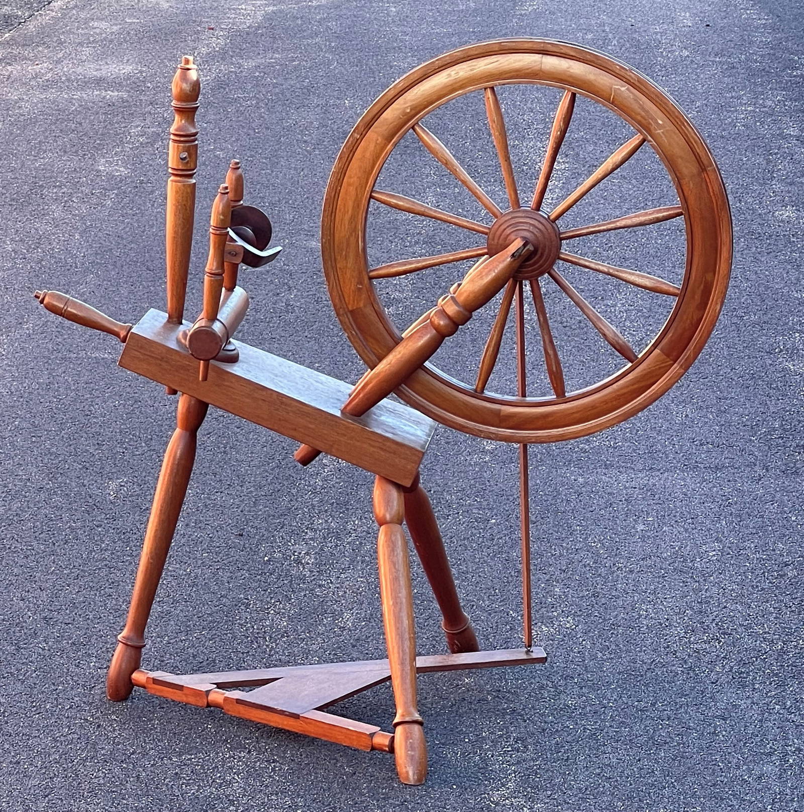 19th C Spinning Wheel Auction