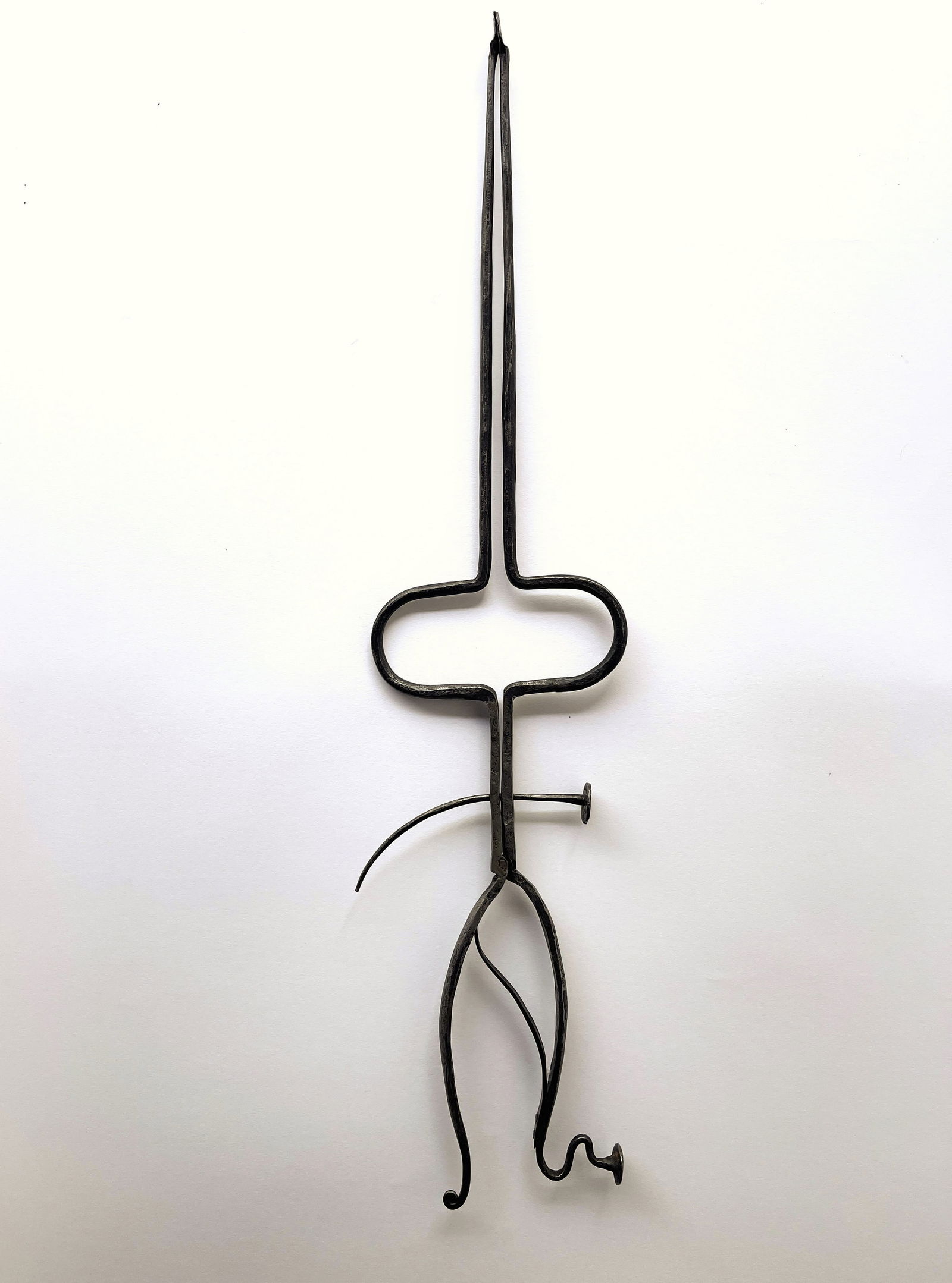 ANTIQUE FORGED IRON PIPE TONGS (1 of 3)