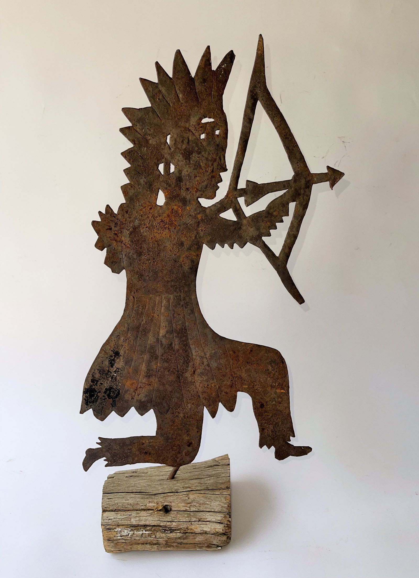 AMERICAN INDIAN IRON WEATHERVANE (1 of 4)
