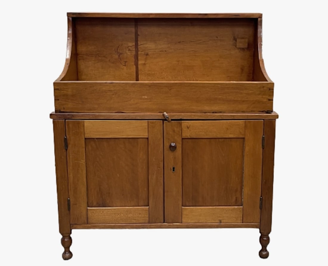 EARLY 19TH C FEDERAL DRY SINK, CHERRYWOOD (1 of 6)
