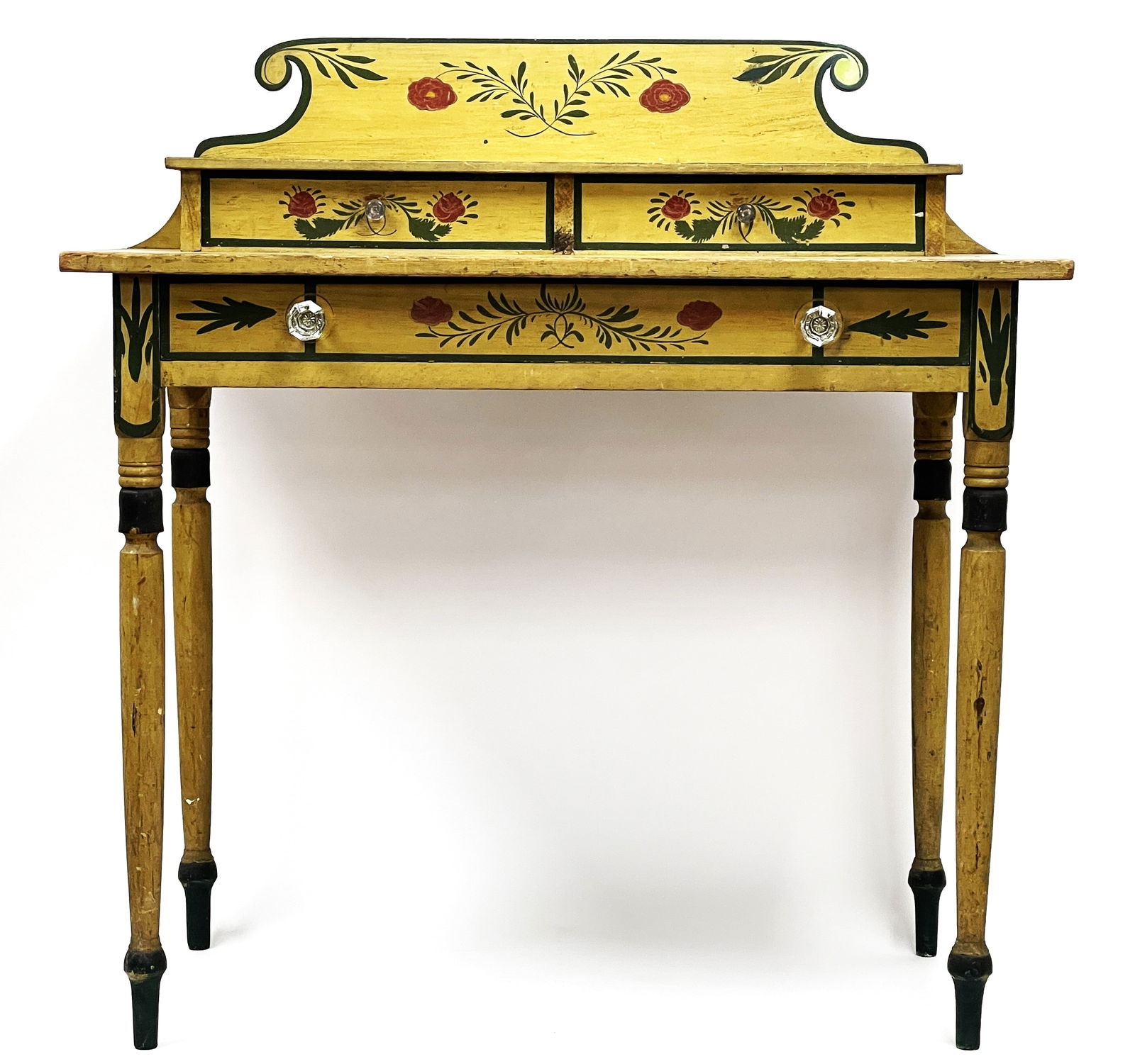 EARLY 19TH C PAINT DECORATED DRESSING STAND (1 of 5)