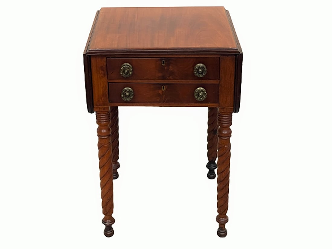 EARLY 19TH C MAHOGANY FEDERAL STAND (1 of 6)