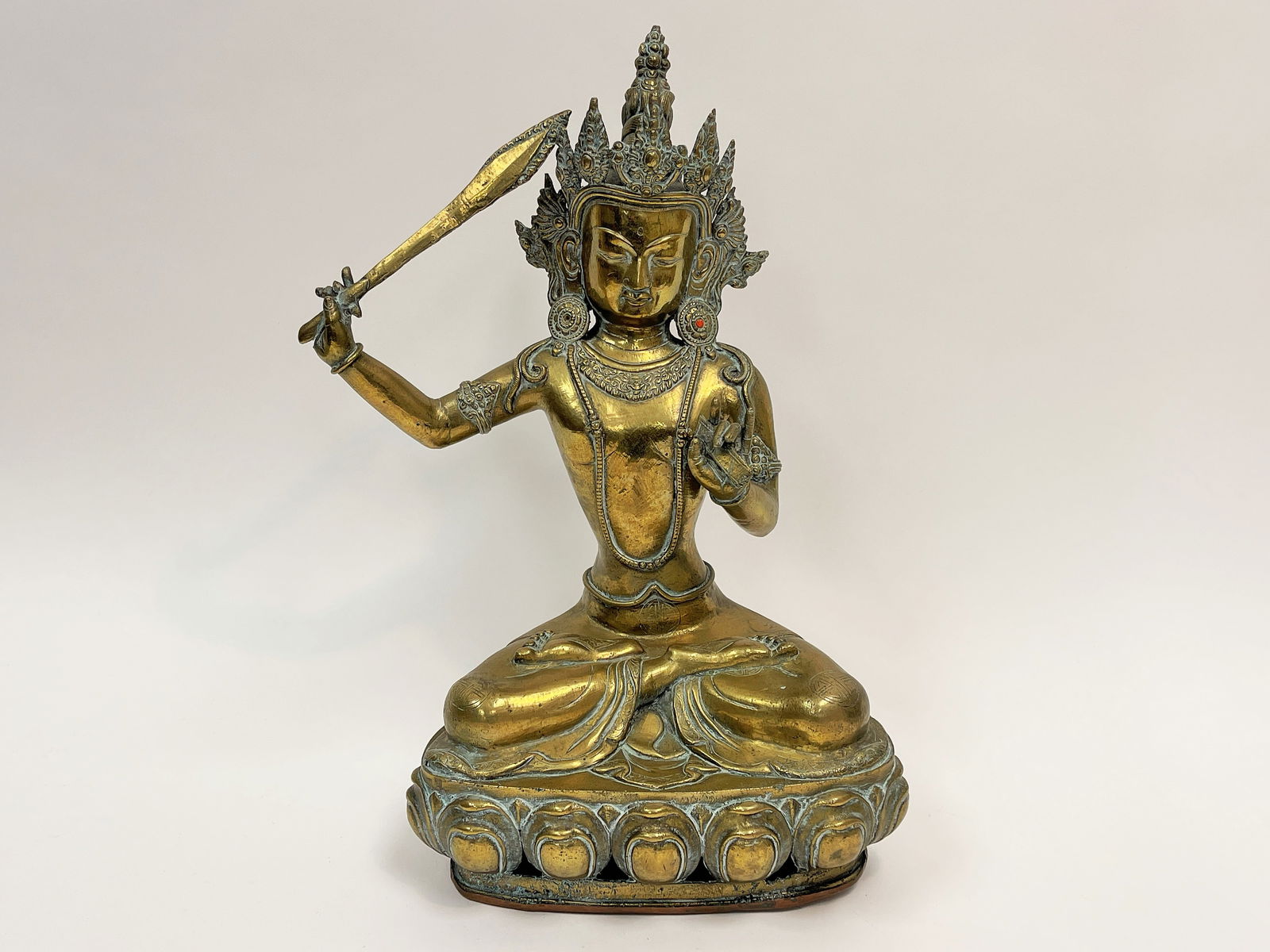 CHINESE BRASS STATUE (1 of 4)