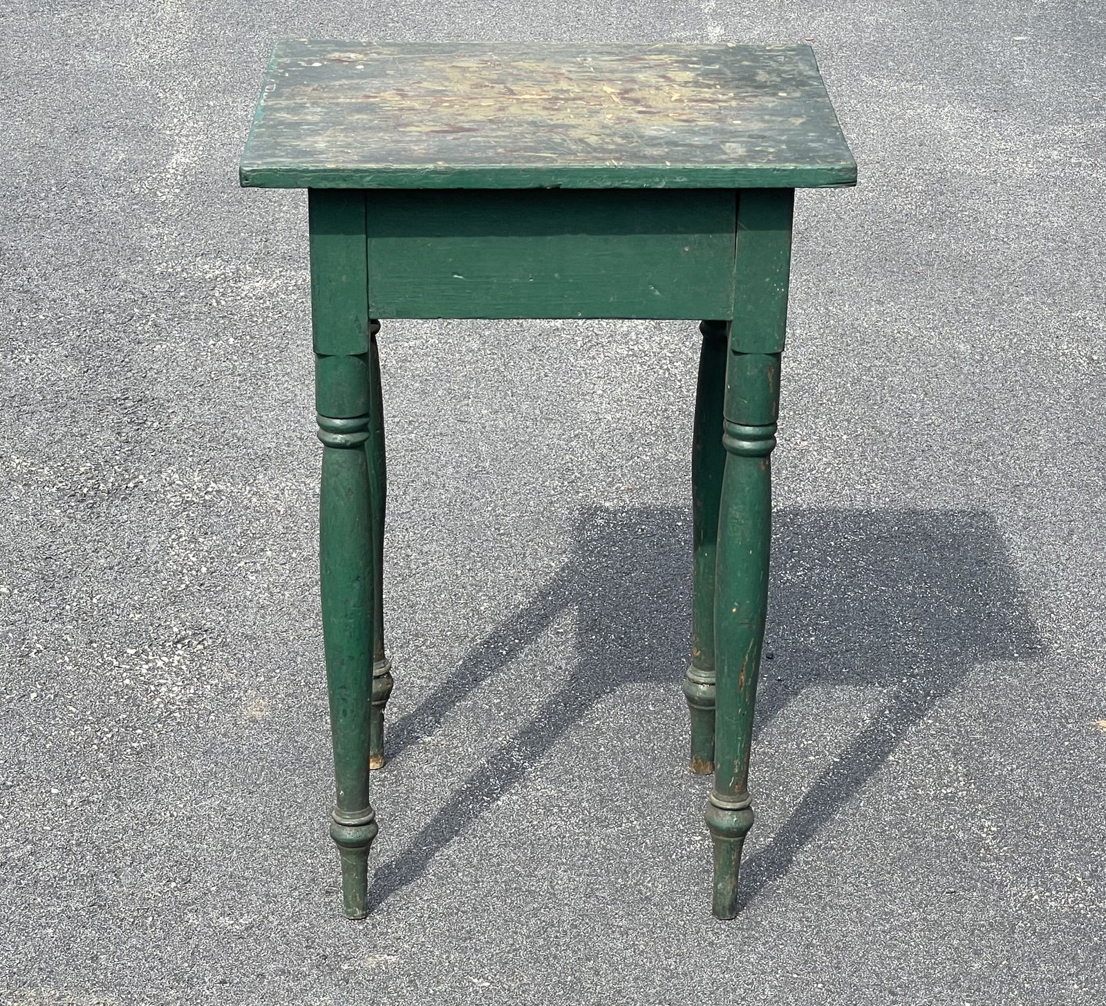 19TH C GREEN PAINTED STAND (1 of 5)