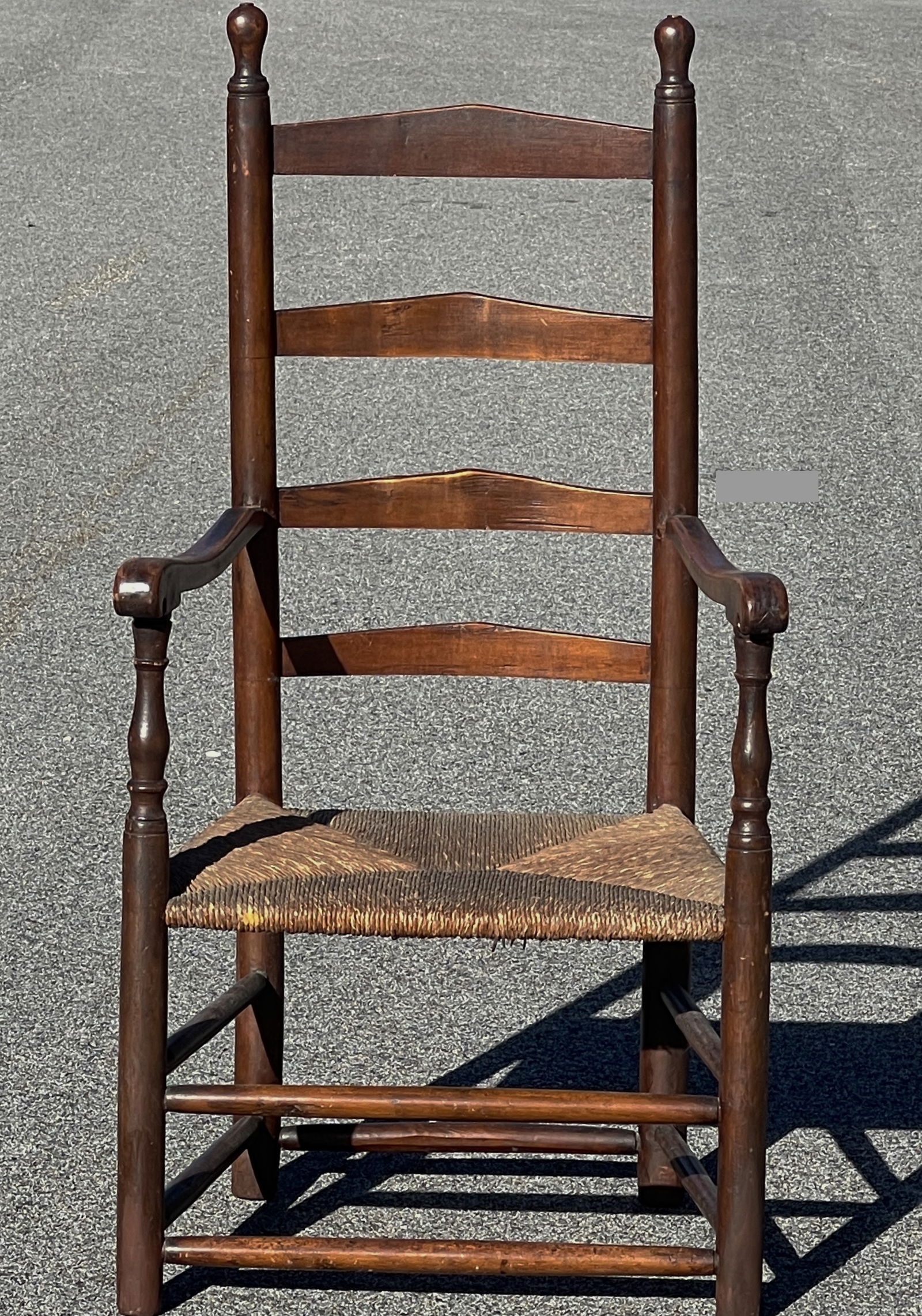 19TH C MASSACHUSETTS ARMCHAIR (1 of 4)