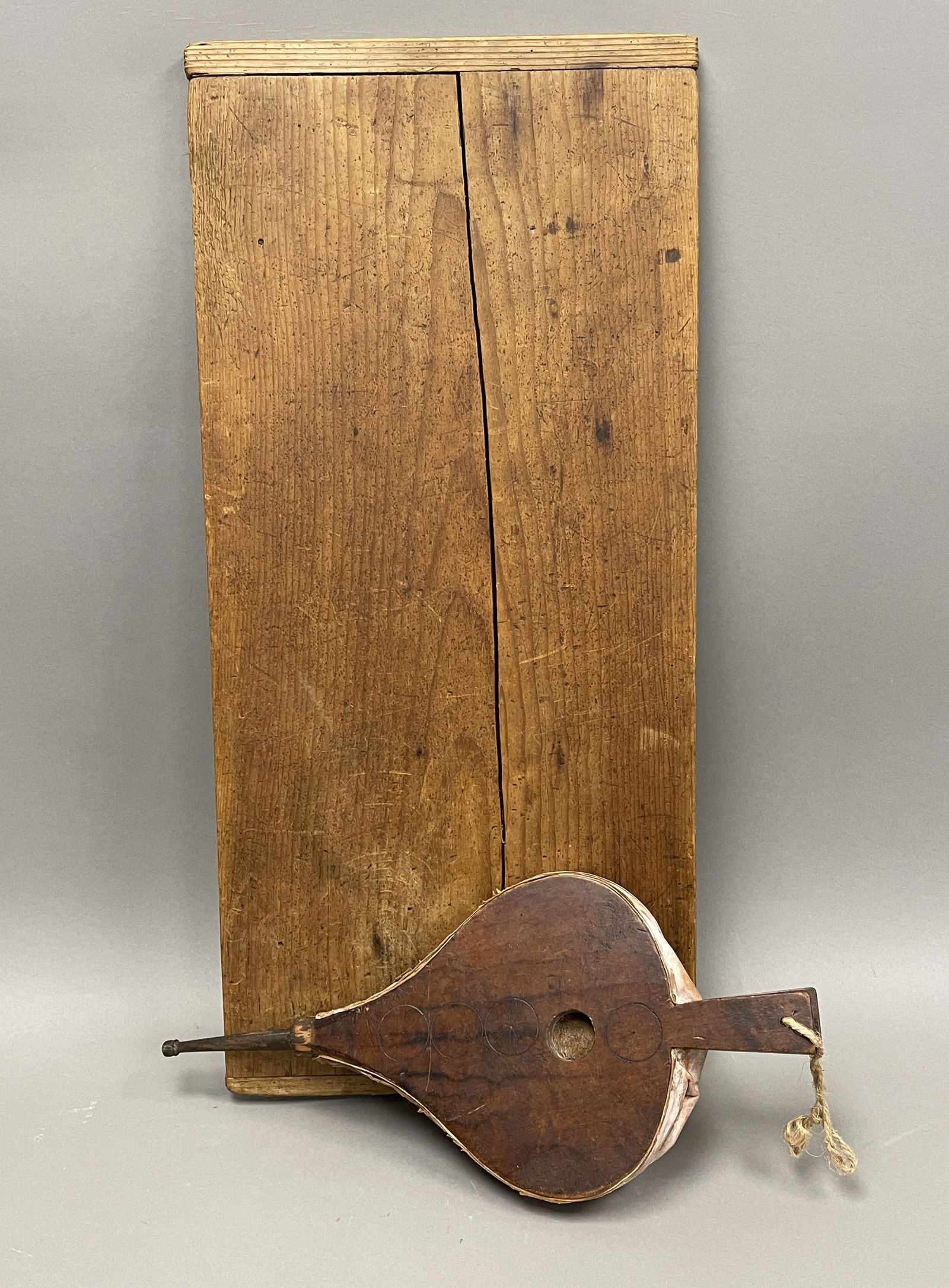 DOUGH BOARD, PAINTED BELLOWS (1 of 3)