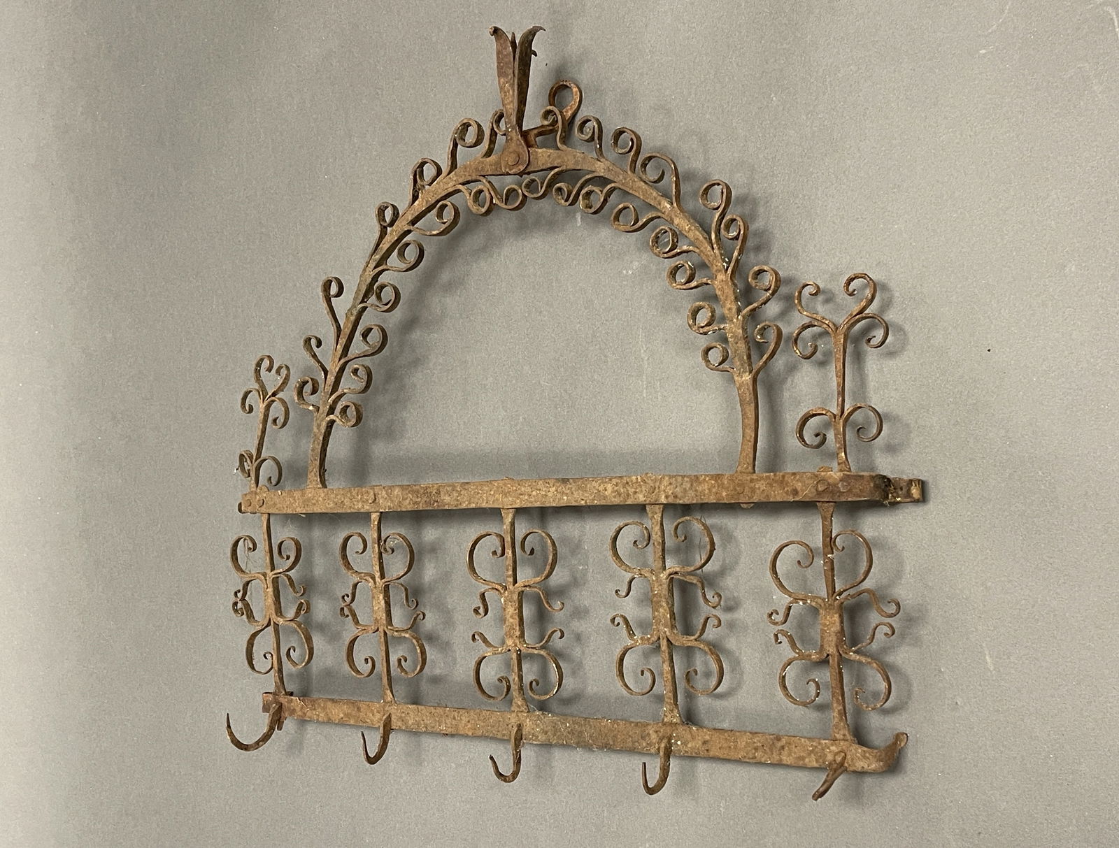 18TH C IRON UTENSIL RACK (1 of 3)