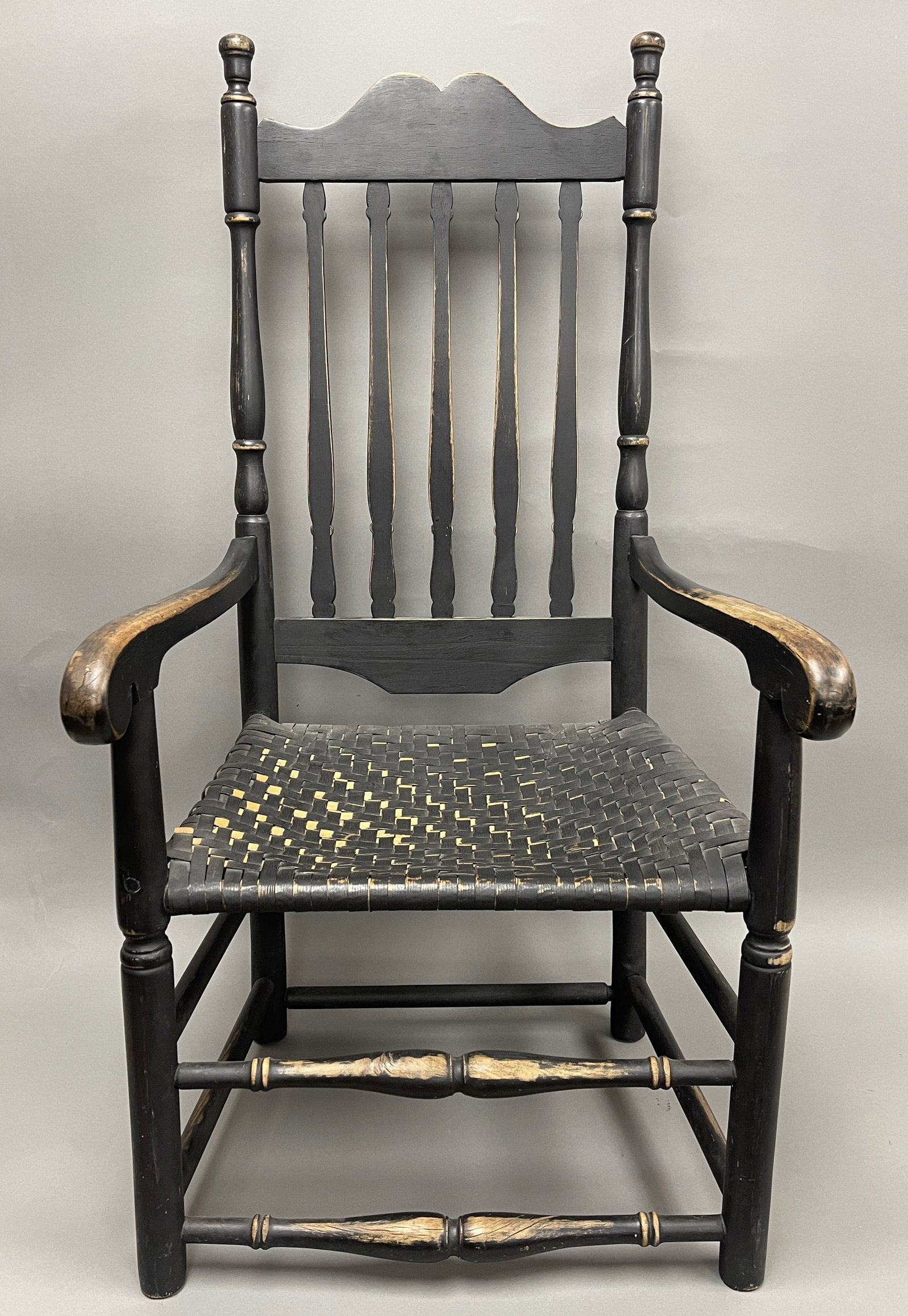 A FINE WILLIAM AND MARY BANISTER BACK ARMCHAIR (1 of 5)