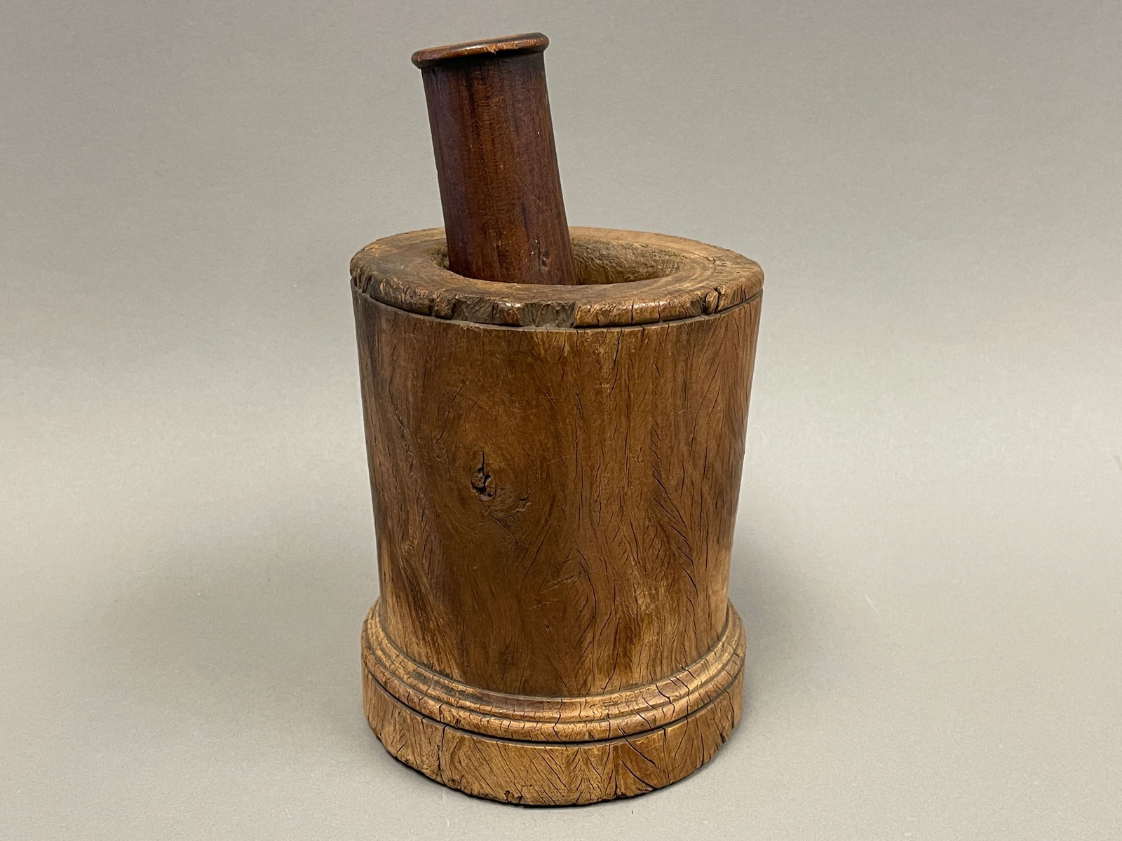 LIGNUM VITAE MORTAR AND PESTLE (1 of 4)