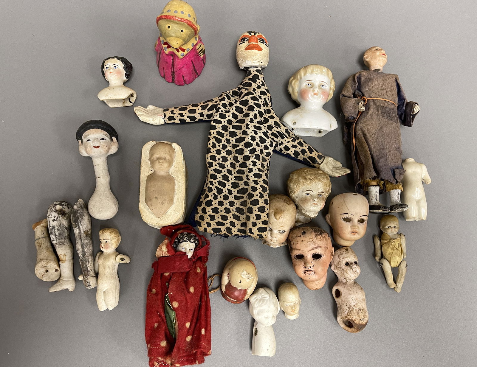 MISC ANTIQUE DOLL PARTS (1 of 1)