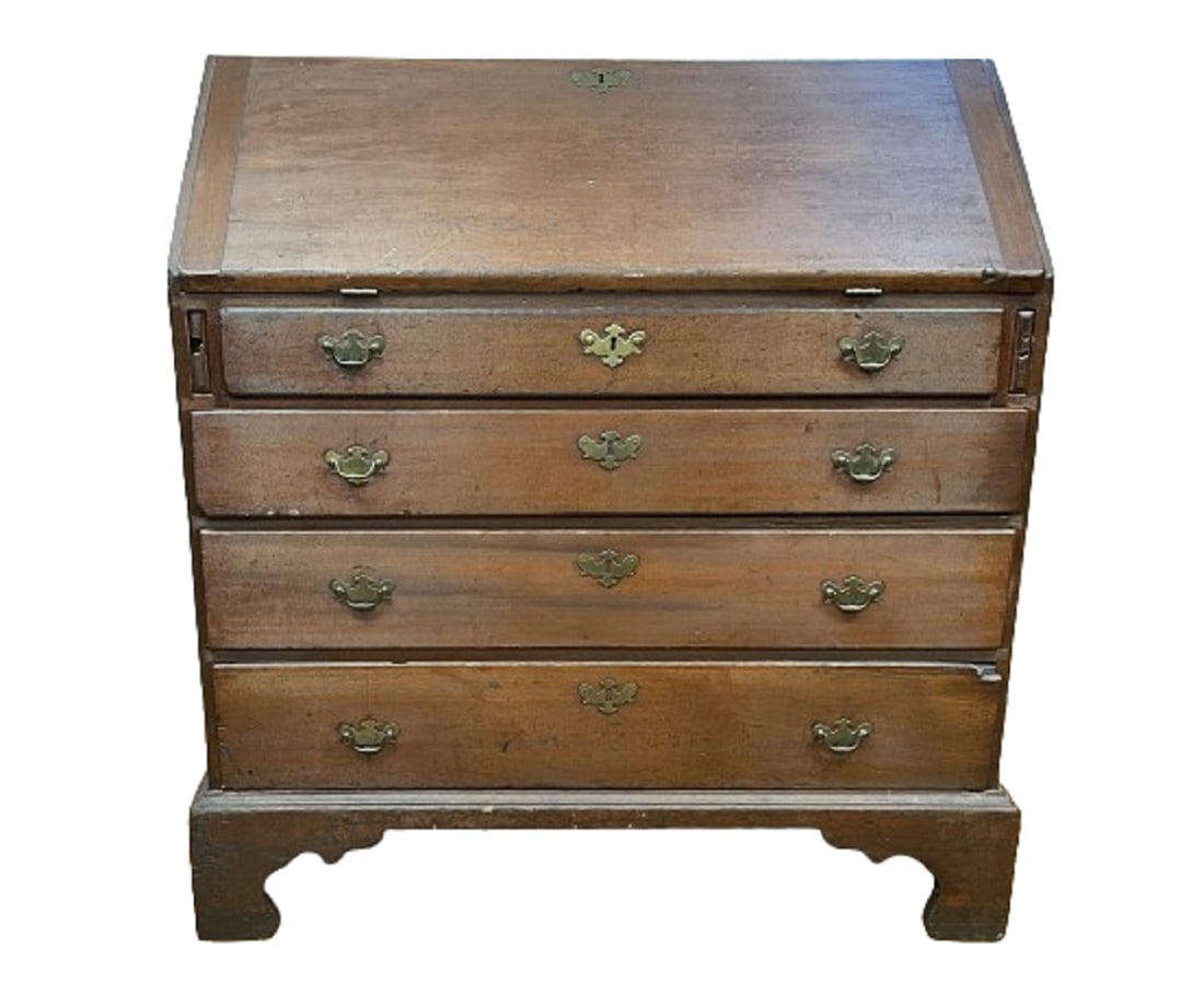 EARLY CHIPPENDALE SLANT LID DESK IN CHERRY (1 of 6)