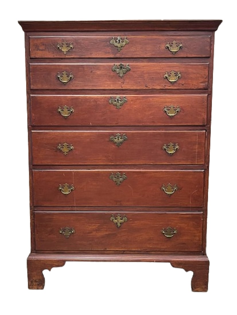 RHODE ISLAND TALL CHEST IN MAPLE (1 of 8)