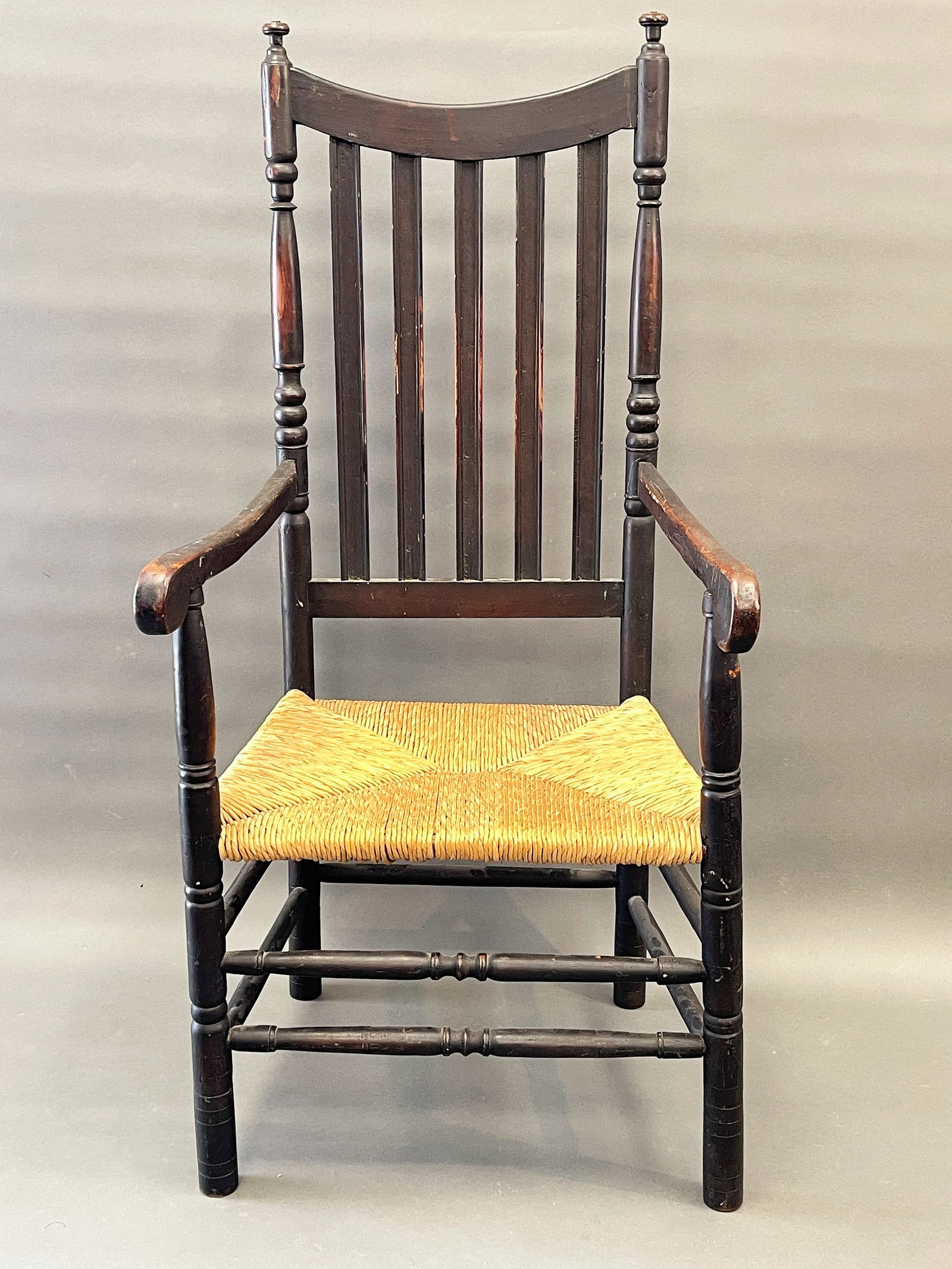 18TH C NY BANISTER BACK ARMCHAIR (1 of 4)