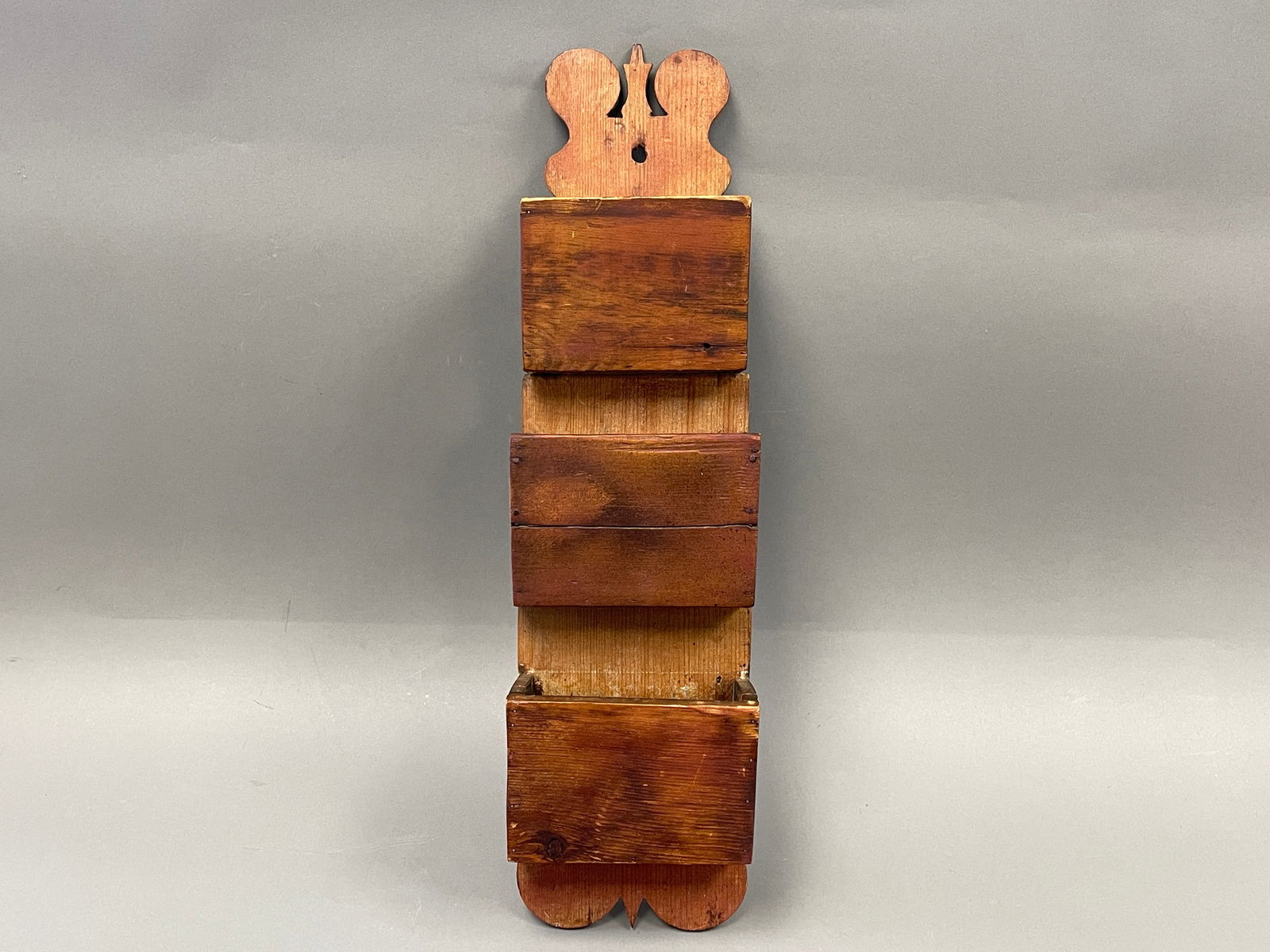 19TH C HANGING WALL RACK (1 of 2)