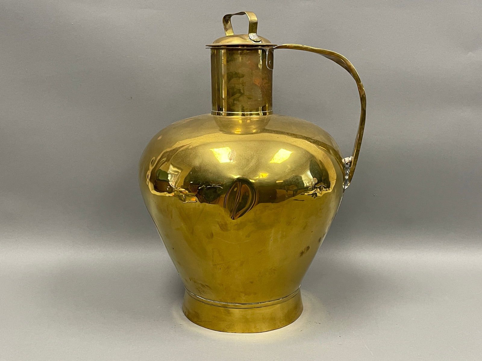 EARLY 19TH C DUTCH SHEET BRASS LIQUOR DECANTER (1 of 4)