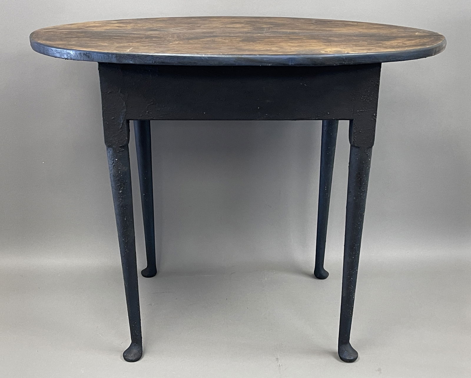 AMERICAN MAPLE CONNECTICUT QA PAINTED BLUE TAP TABLE W/ OG TOP AND LEGS (1 of 7)