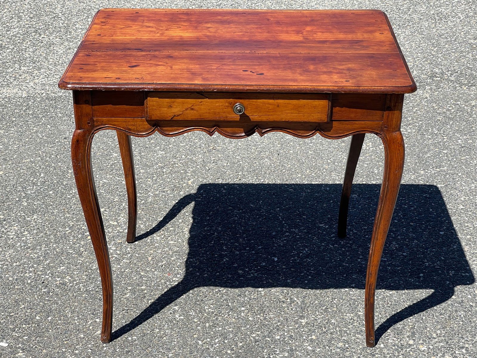EARLY FRENCH ONE DRAWER TABLE (1 of 3)