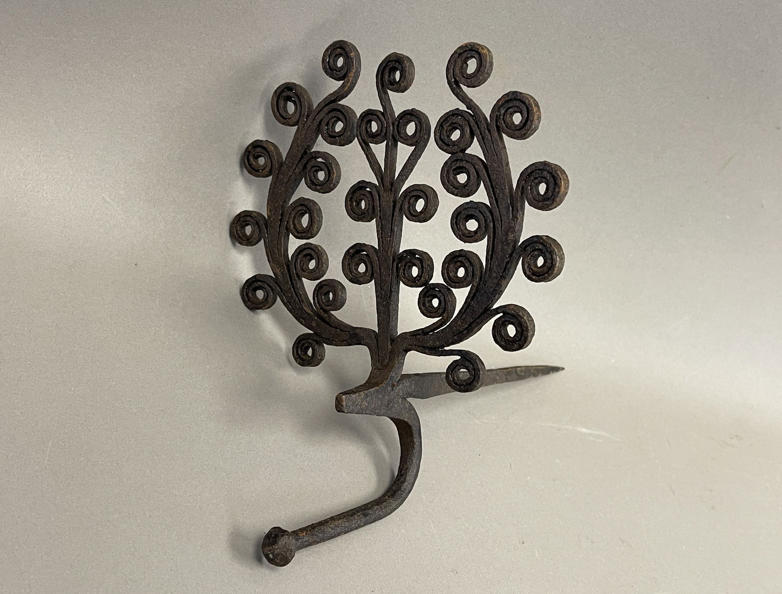 FANCY FORGED IRON STICKING TOMMY WALL HOOK (1 of 3)