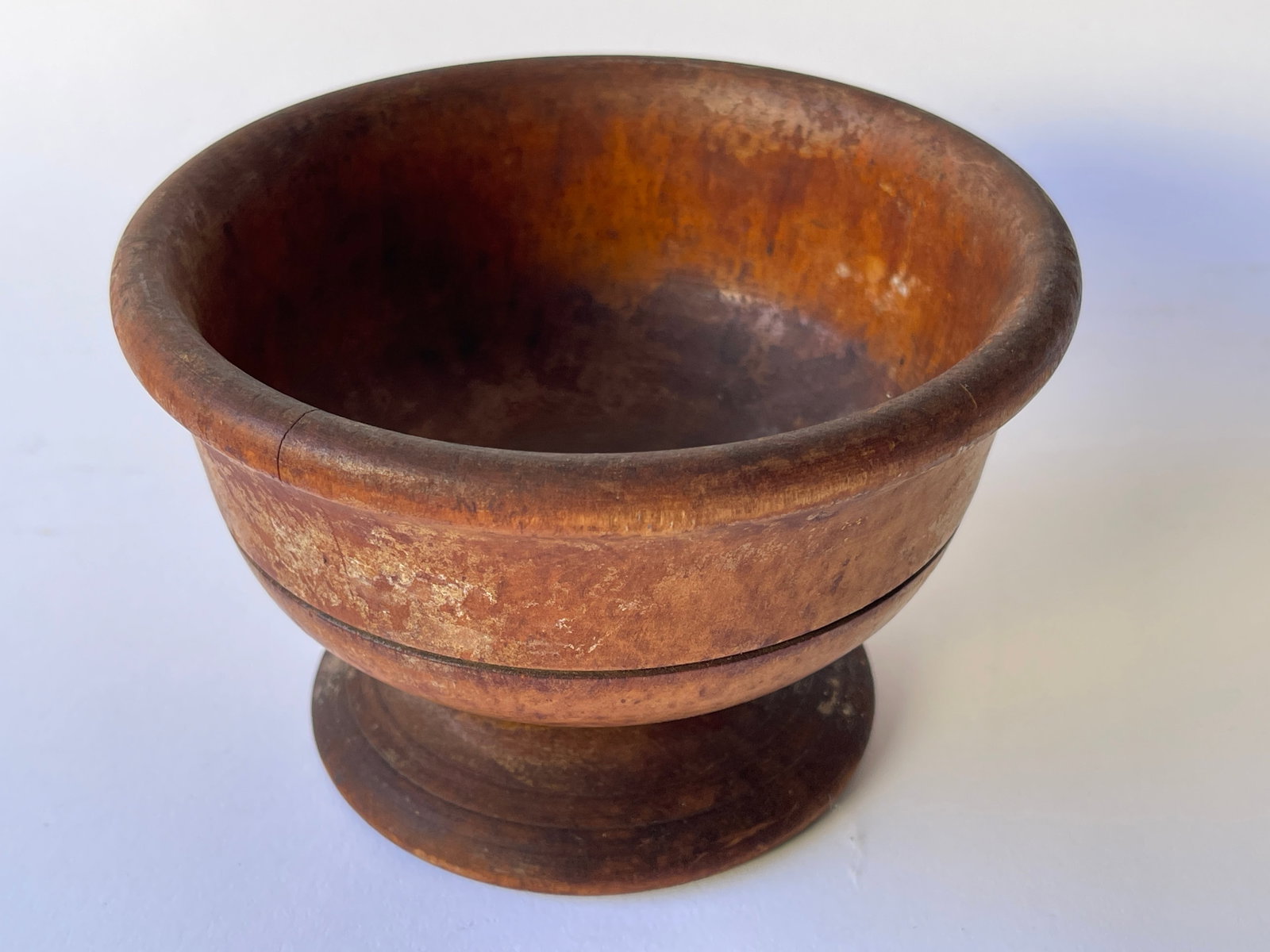 BIRDSEYE MAPLE TREEN SALT, DISH: BIRDSEYE MAPLE TREEN SALT, DISH