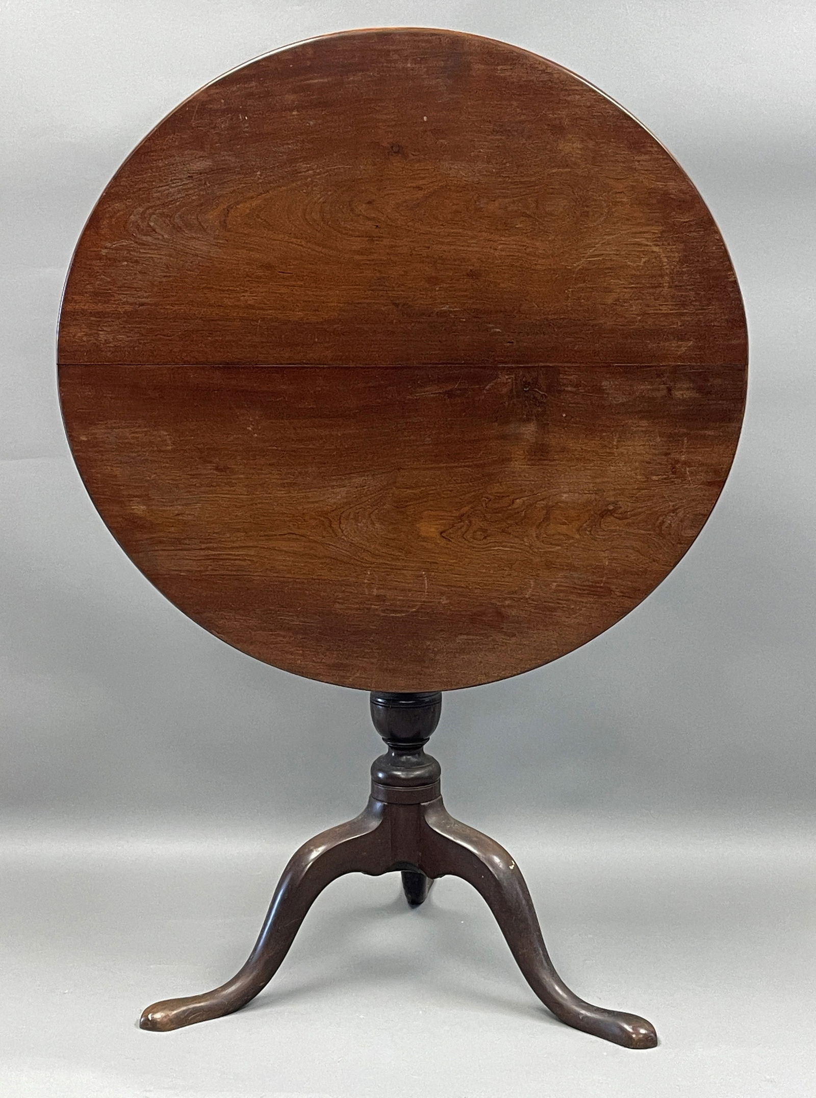 QUEEN ANNE MAHOGANY TILT TOP TABLE NORTH SHORE MASS (1 of 5)
