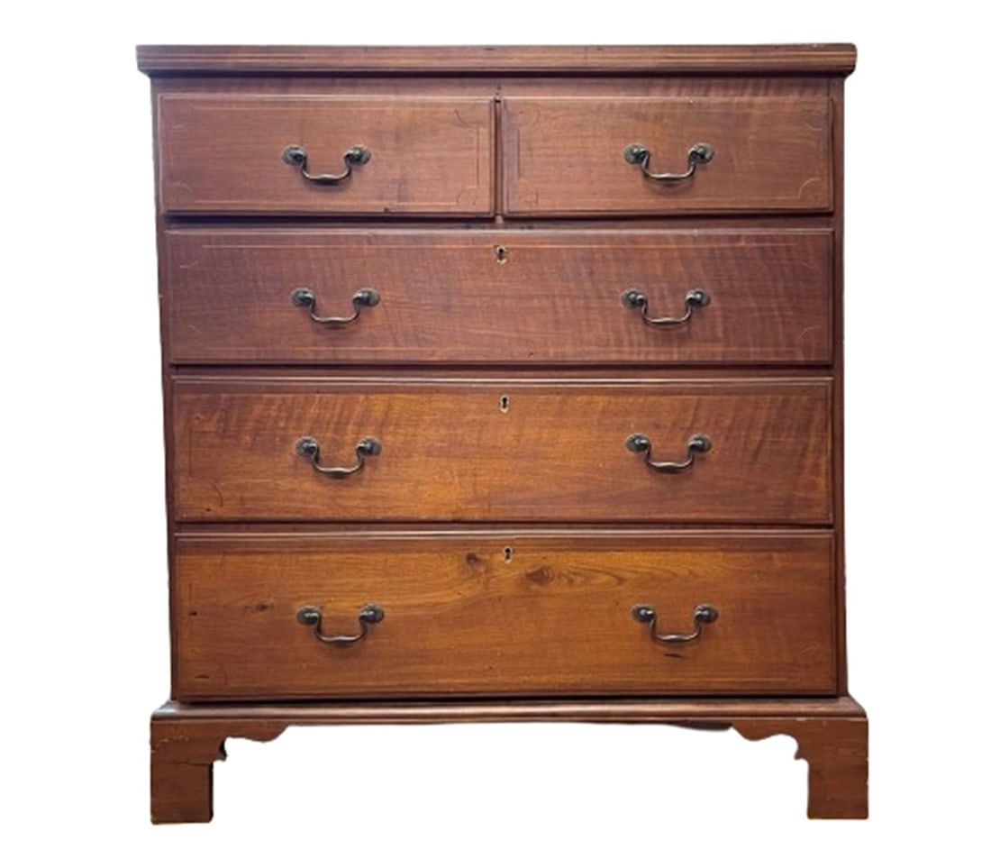 18TH C TWO OVER THREE SOUTHERN CHEST (1 of 8)