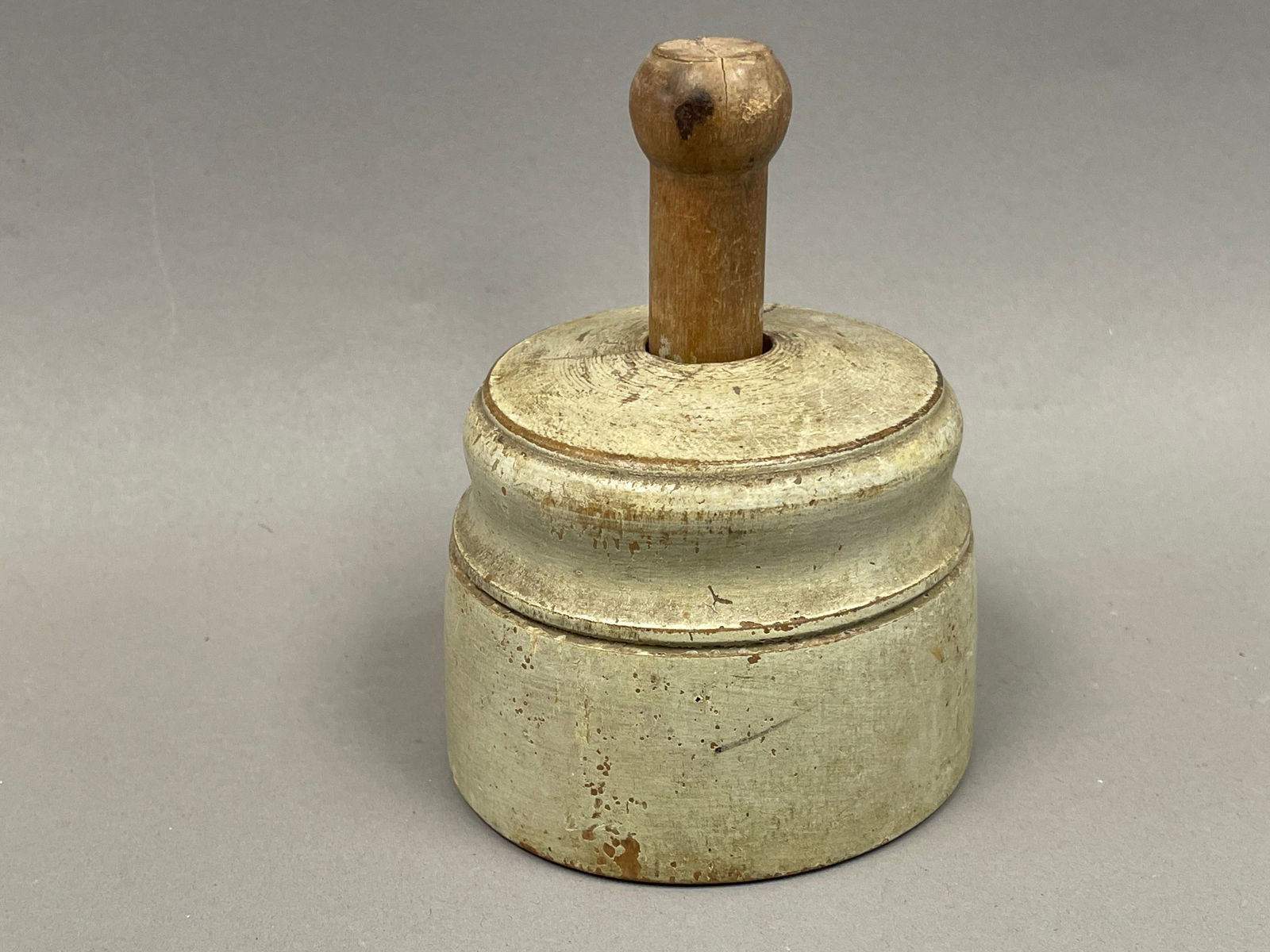 RARE PAINTED SAGE BUTTER STAMP (1 of 4)