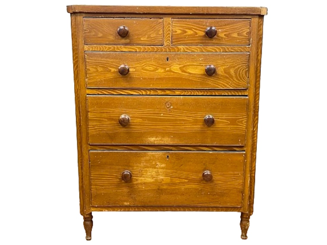 SHERATON GRAIN PAINTED CHEST (1 of 7)