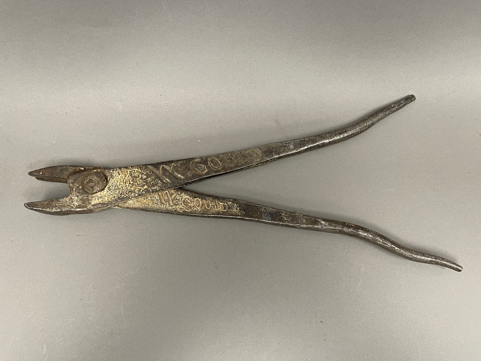 HAND WROUGHT IRON TONGS (1 of 3)