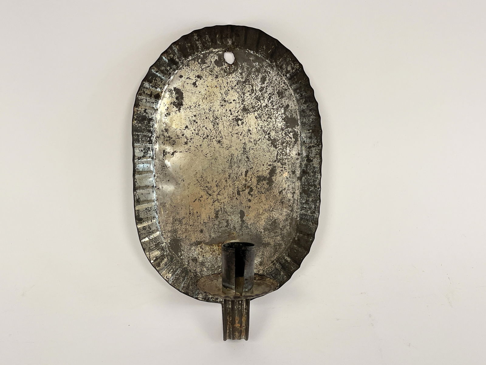 EARLY TIN SCONCE (1 of 3)