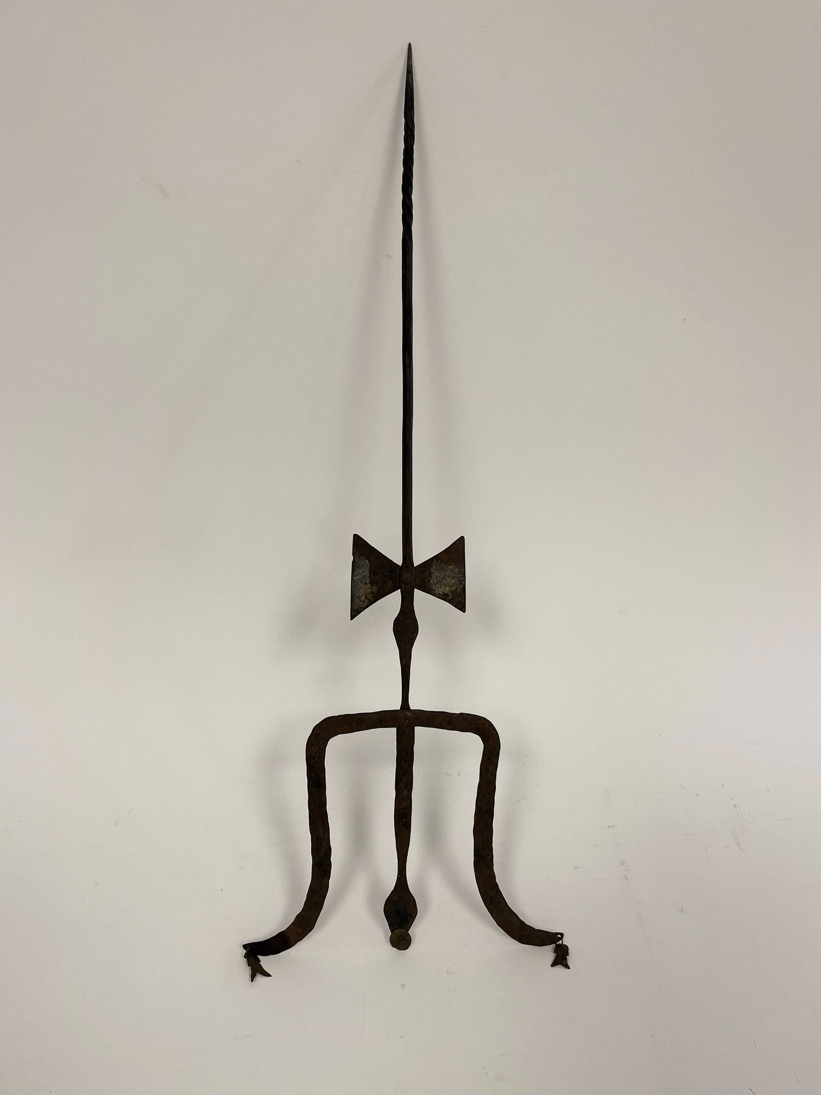RARE 18TH C IRON FISH SKEWER (1 of 4)