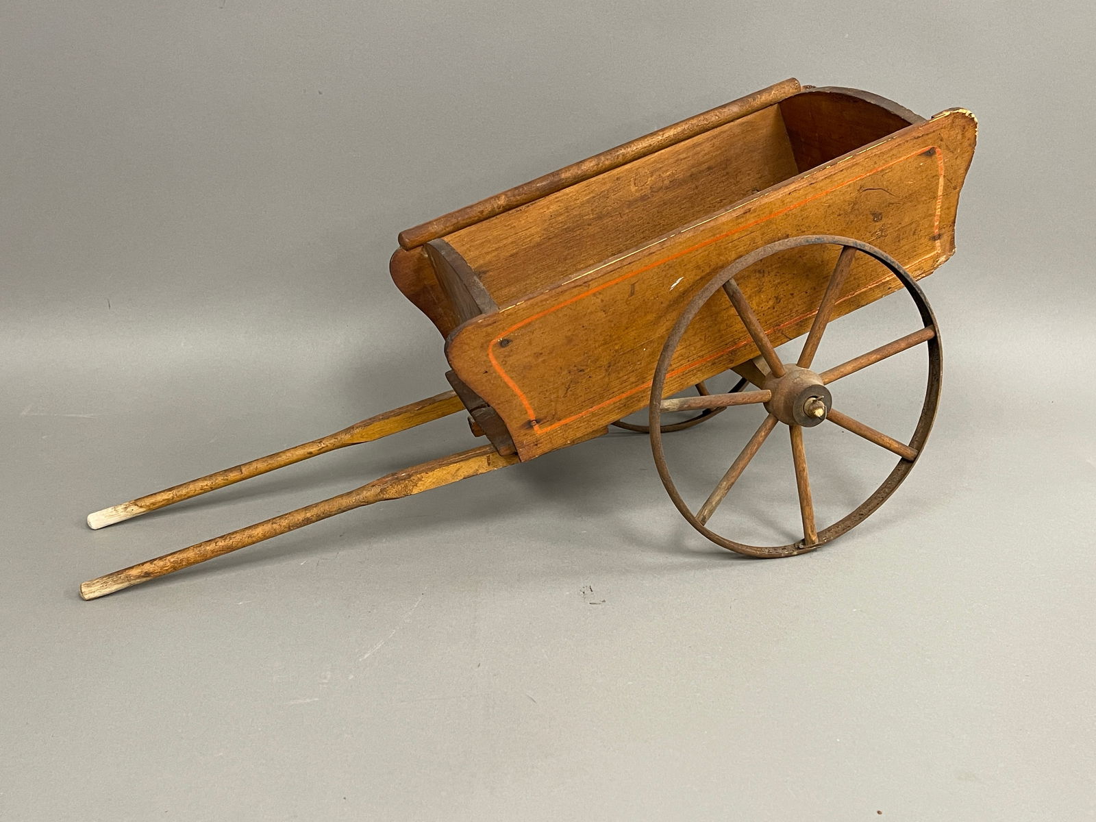 CHILDS TOY WOODEN CART (1 of 4)