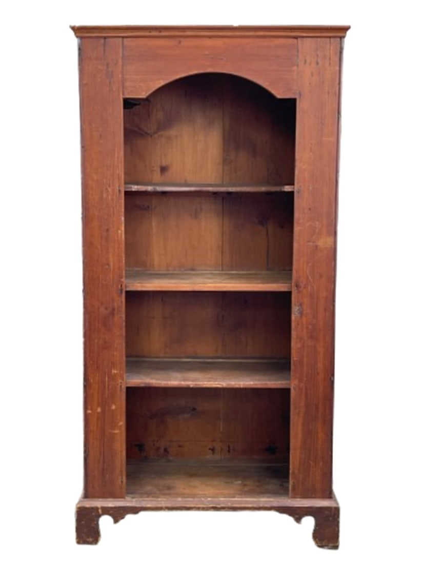 18TH C ARCH TOP OPEN CUPBOARD (1 of 6)