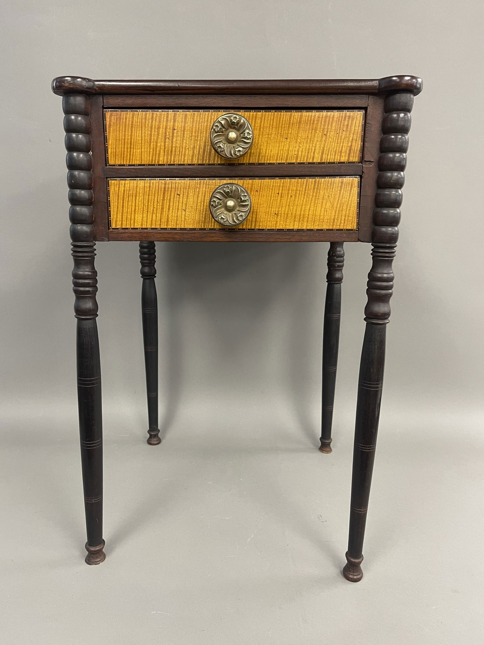 19TH C 2 DRAWER STAND (1 of 7)