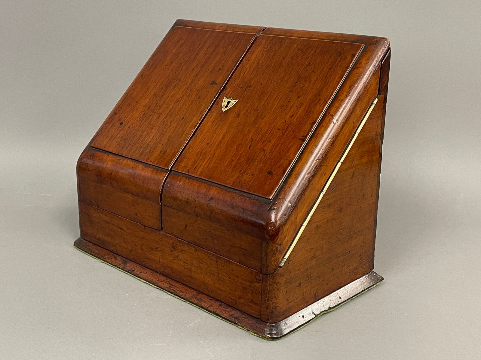 19TH C MAHOGANY LETTER ORGANISER BOX (1 of 5)